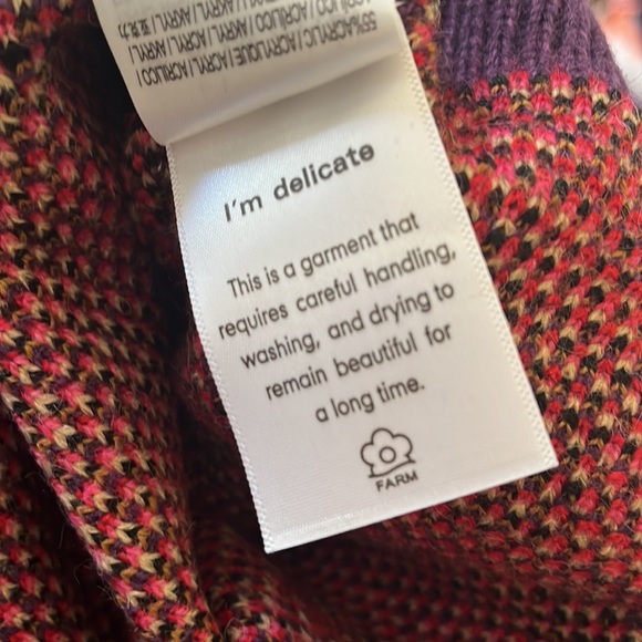 Farm Rio Sweater 🩷🖤💜❤️ NWT - Picture 6 of 8